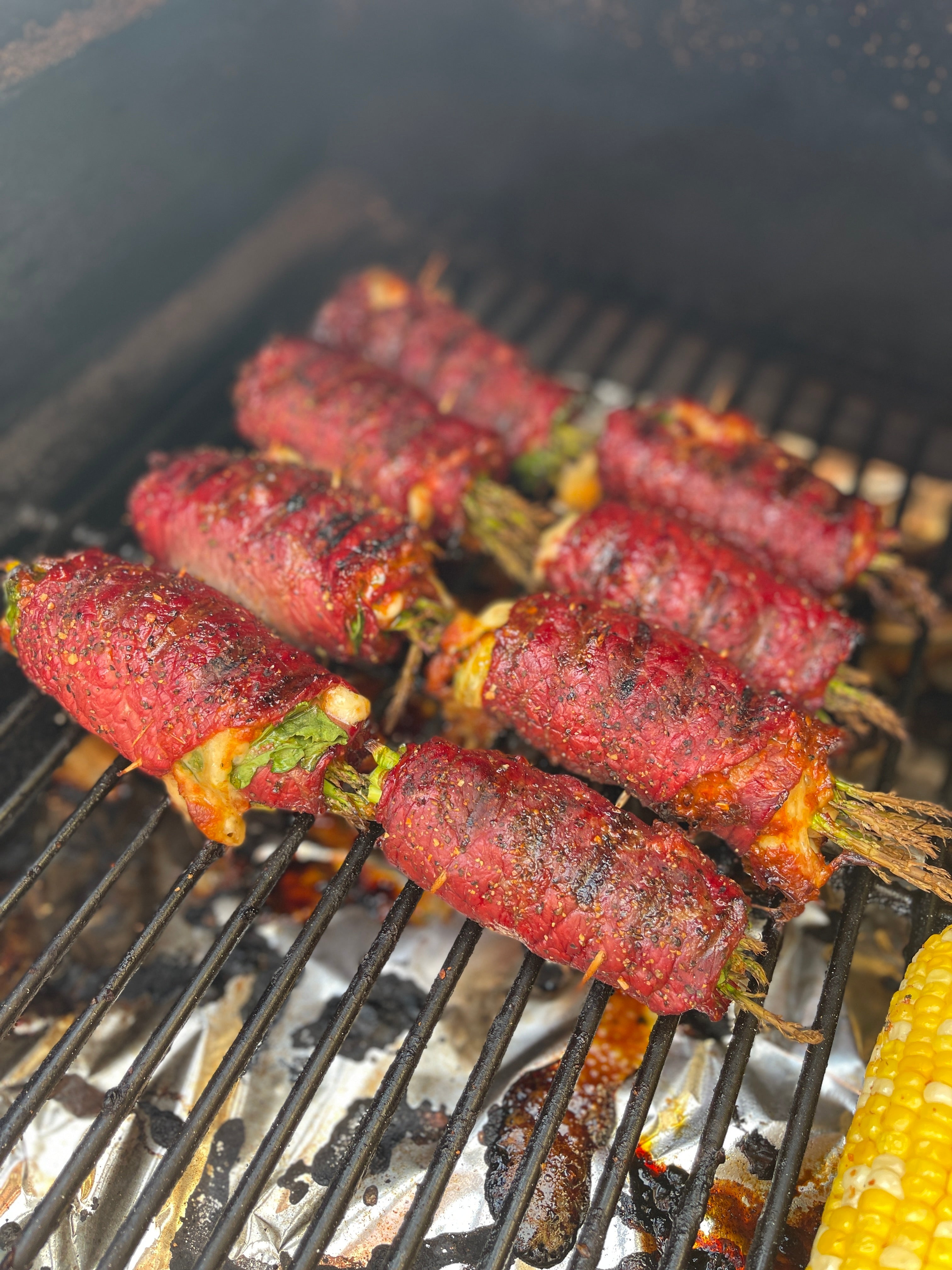 Grilled Veal Pinwheels with Roasted Pepper & Sun-Dried Tomato Sauce – Revolution Barbecue