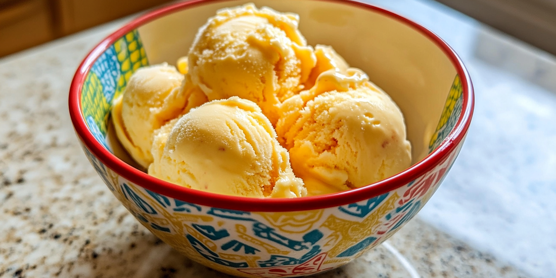 Grilled Peach Bourbon Ice Cream