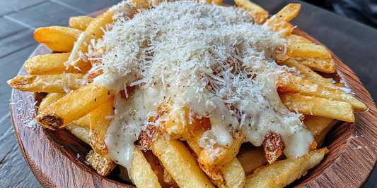 Patat with Parmesan Mustard Fritessaus and SPG$ Seasoning