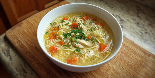 Smoked Chicken Noodle Soup With Kansas City BBQ Rub