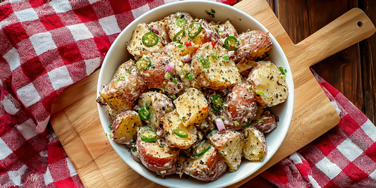 Grilled Jalapeño Potato Salad with Texas Beef BBQ Rub