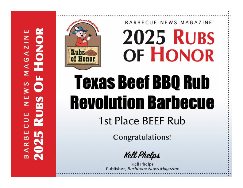 AWARD WINNING Texas Beef BBQ Rub