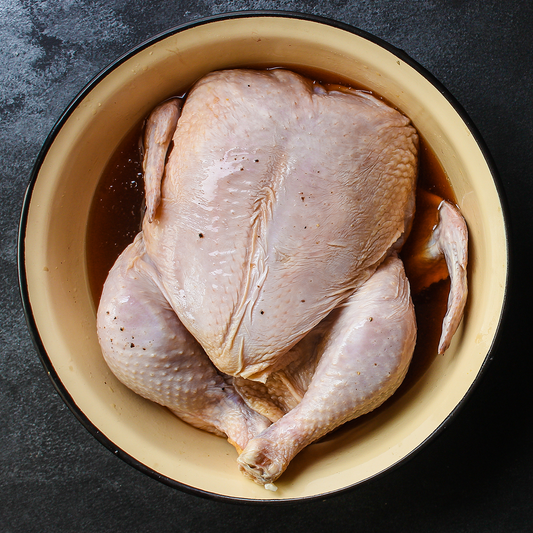 Apple cider wet brine with Bird Brine