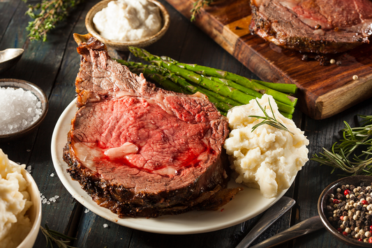 Herb Butter Crusted Prime Rib Roast