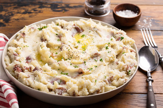 Creamy Mashed Red Potatoes with Texas Beef BBQ Rub