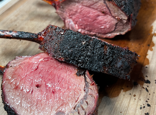 Grilled Rack of Venison with I'm Your Huckleberry Cowboy Rub