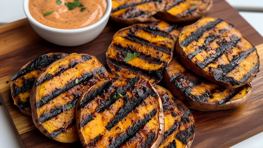 Grilled Sweet Potatoes with Cowboy Fry Sauce