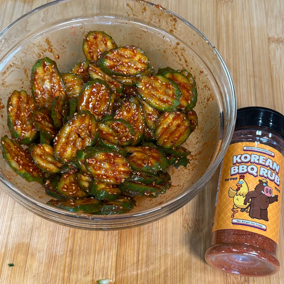 Bold, Crunchy, and Quick: Korean Pickles with BBQ Flavor