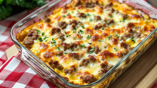 Wendy's Savory Egg and Sausage Breakfast Casserole
