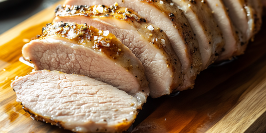 Roasted Pork Loin with Cherry Wood Smoked Salt and Cracked Black Pepper