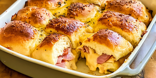 Racine, WI Inspired Hot Ham, Bacon, and Swiss Sliders