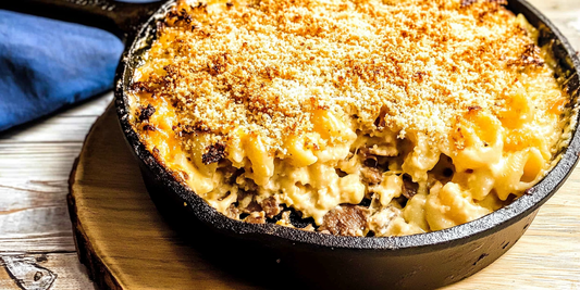 Cast Iron Brisket Mac with I’m Your Huckleberry Rub