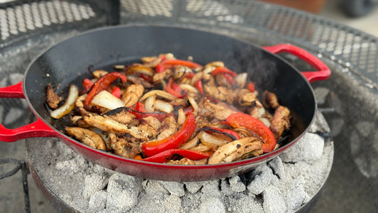 Sizzling Chicken Fajitas with Texas Beef BBQ Rub