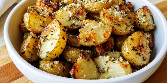 Golden Garlic Parmesan Potatoes with SPG$