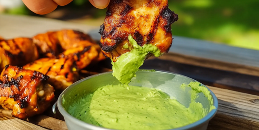 Grilled Peruvian Chicken with Creamy Jalapeño-Lime Sauce