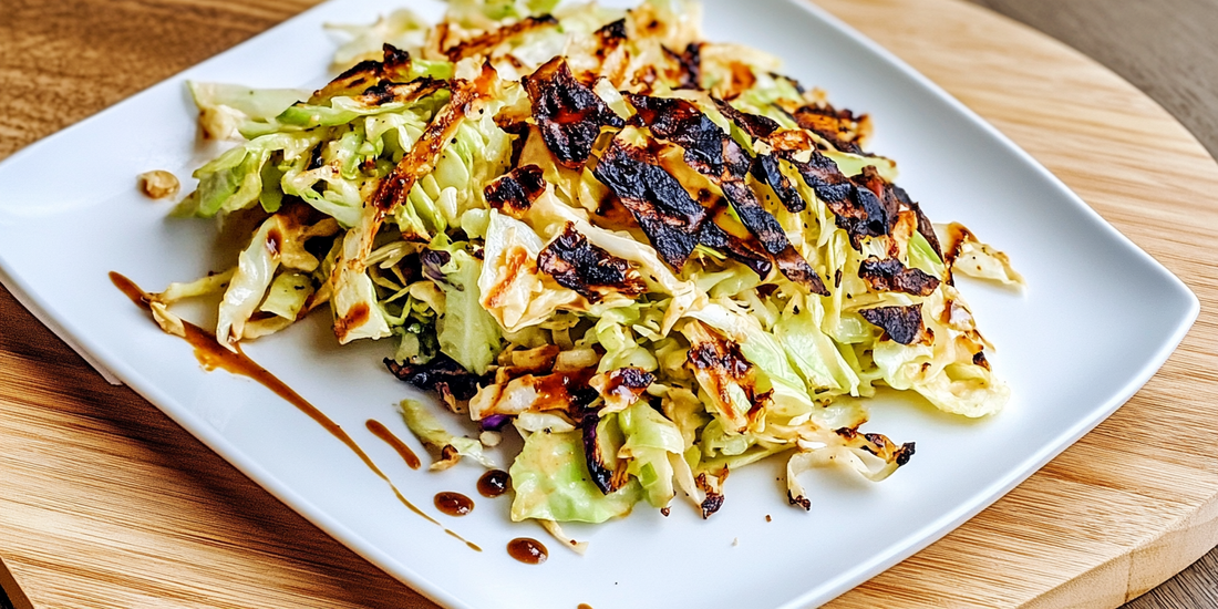 Charred Korean BBQ Cabbage with Sweet Heat and Garlic Oil