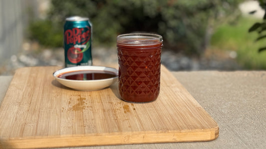 Cherry Dr Pepper BBQ Sauce with North Carolina BBQ Rub