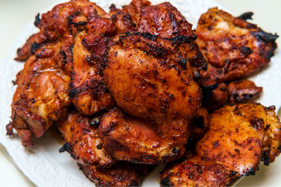 Pickle Brined Chicken Thighs with Kansas City Flavor