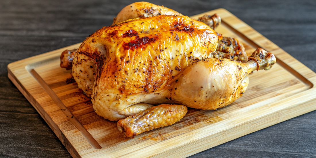 Traeger Roasted Chicken with Apple Smoke and Bird Brine