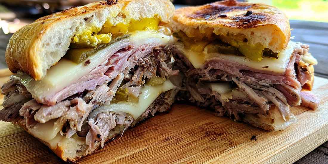 Super-Sized Cuban Double Decker Sandwiches