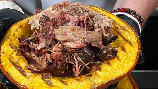 Hickory Smoked Pork in a Pumpkin