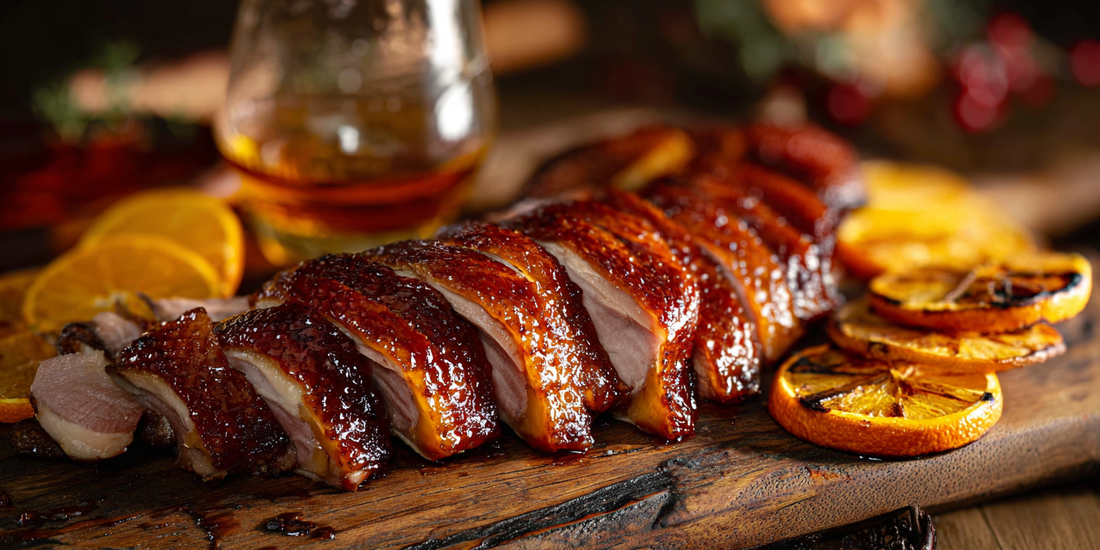 Smoked Duck Breasts with Stranahan’s Whiskey-Orange Glaze