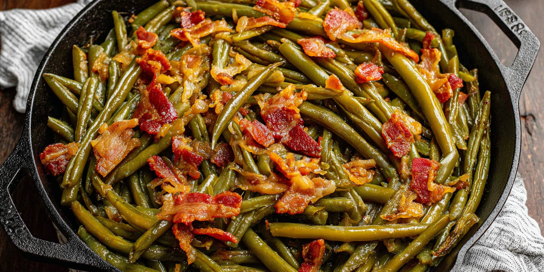 Texas-Style Bacon Green Beans with Texas Beef BBQ Rub