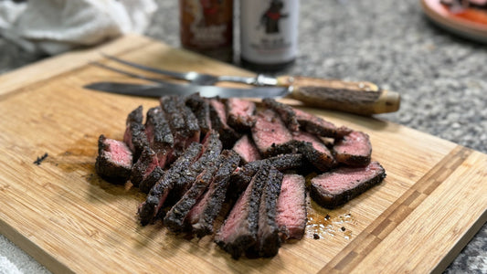 Mesquite-Grilled New York Strip Steaks with Blak and Texas Beef BBQ Rub