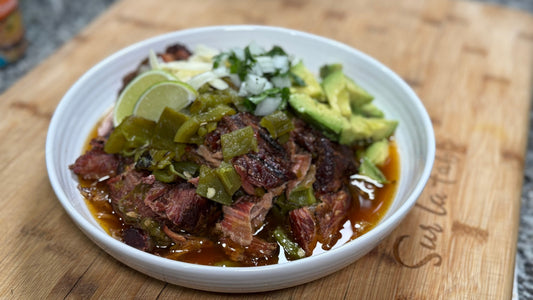 Smoked Pork Chile Verde with Mesquite-Smoked Pork Shoulder