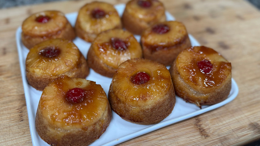 Caramelized Pineapple Upside Down Deep-Dish Cookies