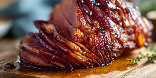 Oven Baked Spiral Ham With Huckleberry Glaze