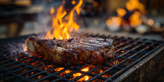 Live Fire Bison Cote de Boeuf with Mesquite Smoke and Chimichurri Butter