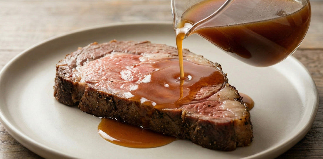 Au Jus Without Drippings Using Beef Bone Broth