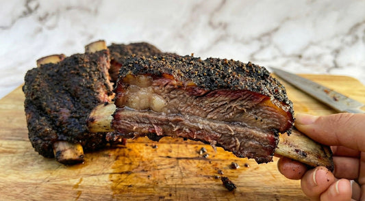 Texas Beef Back Ribs Smoked Low and Steady