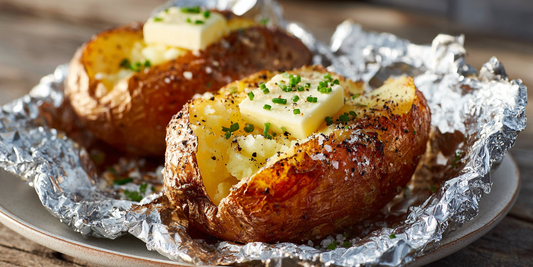 Texas Beef Foil Wrapped Baked Potatoes