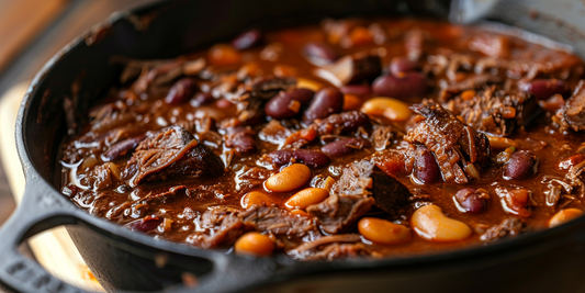 Smoked Brisket Chili with Heirloom Beans and Pinche Gringo Adobo Seasoning