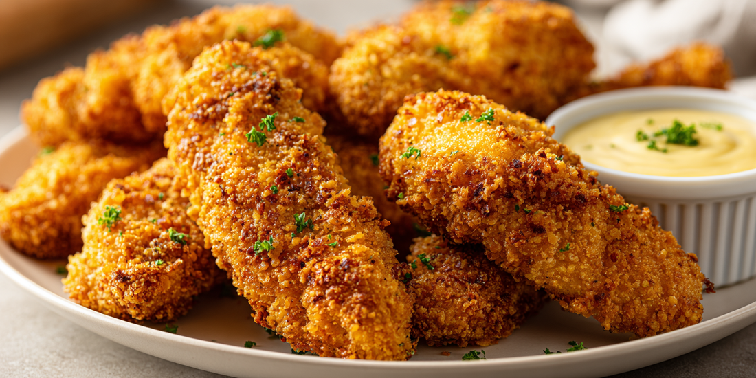 Crunchy Cap’n Crunch Chicken Tenders with Honey Mustard