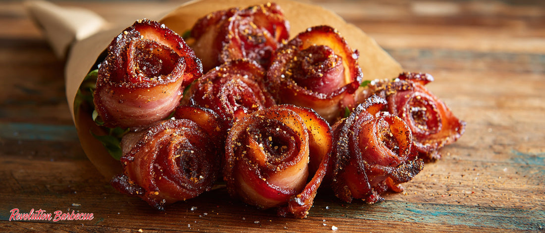 Kansas City Style Sweet and Smoky Bacon Rose Bouquet