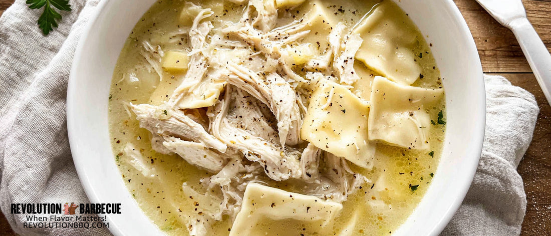 Old School Chicken and Flat Dumplings