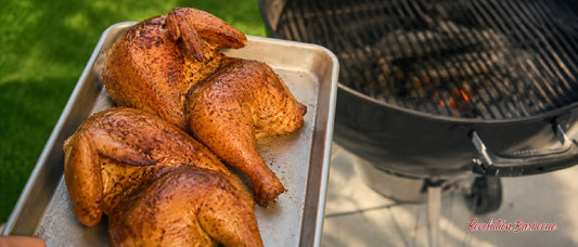 Grilled Half Chicken with Apple Wood Smoked Salt