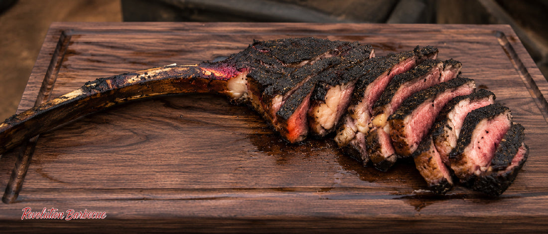 Mesquite Smoked Reverse Seared Tomahawk Steak