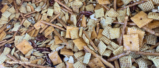 Smoked Party Mix with Texas Beef BBQ Rub