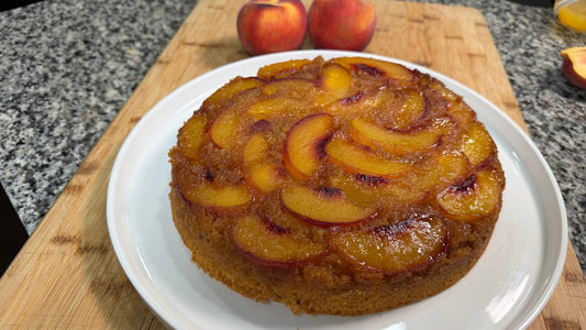 Palisade Peach Upside-Down Cake