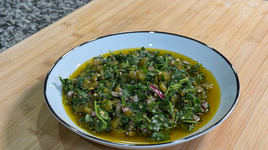 Fresh Herb Chimichurri With Green Chiles