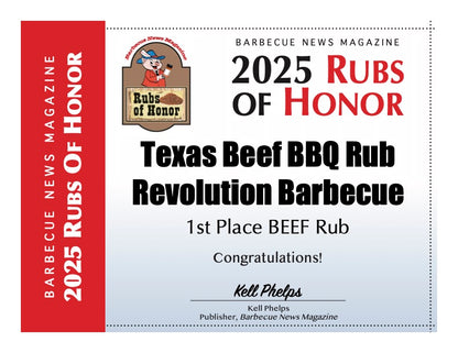 AWARD WINNING Texas Beef BBQ Rub